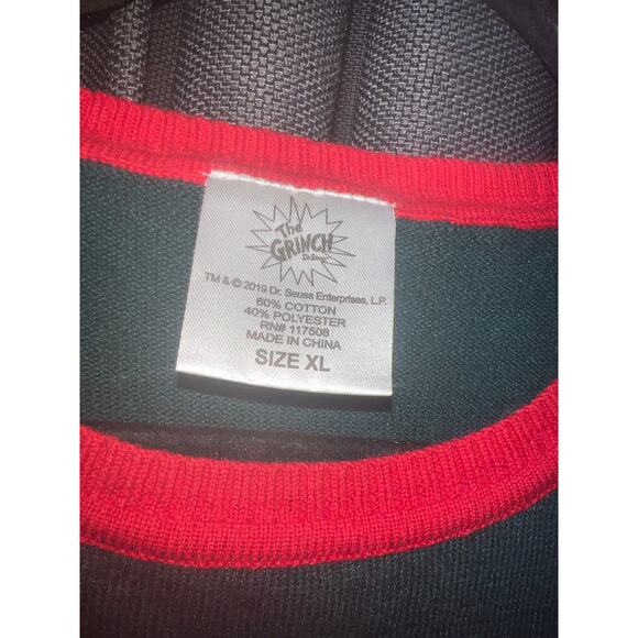 Ugly Christmas Sweater Xmas Size XL Grinch Crop - Picture 2 of 3